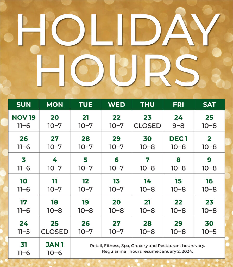 LAE Holiday Hours